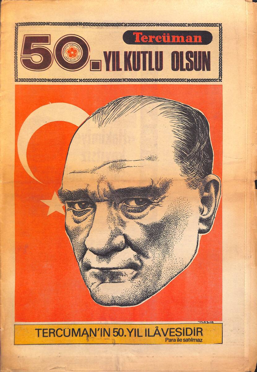 Tercüman Gazetesi 50. Yıl Özel İlavesi 28 Ekim 1973 GZ158167 - 1