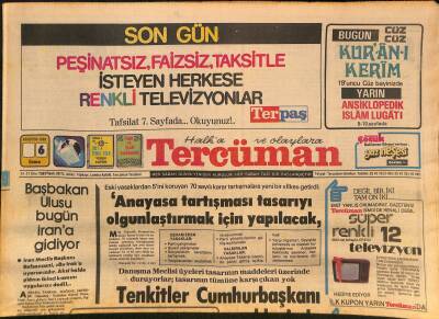 Tercüman Gazetesi 6 Ağustos 1982 - Lequipe Ve Dos Santos Futbolcumuzu Övüyor - Karşıyaka Voleybol Şubesini Feshetti GZ126732 - 1