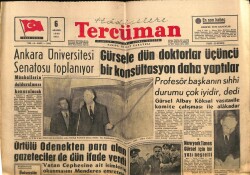Tercüman Gazetesi 6 Aralık 1960 - Gürsele Dün Doktorlar Üçüncü Bir Konsültasyon Daha Yaptılar GZ67524 - 1