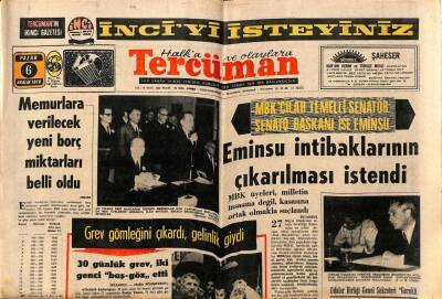 Tercüman Gazetesi 6 Aralık 1970 - Memurlara Verilecek Yeni Borç Miktarları Belli Oldu GZ65753 - 3