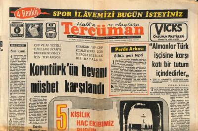 Tercüman Gazetesi 6 Aralık 1973 - Yıldız Harp Akademisinde Yangın Çıktı GZ114053 - 1