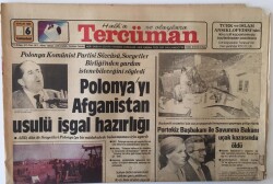 Tercüman Gazetesi 6 Aralık 1980 - Polonyayı Afganistan Usulü İle İşgal Hazırlığı , Bülent Ersoy Gelin Olmak İstiyor GZ13930 - 1