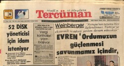 Tercüman Gazetesi 6 Aralık 1981 - 52 Disk Yöneticisi İçin İdam İsteniyor GZ64539 - 1