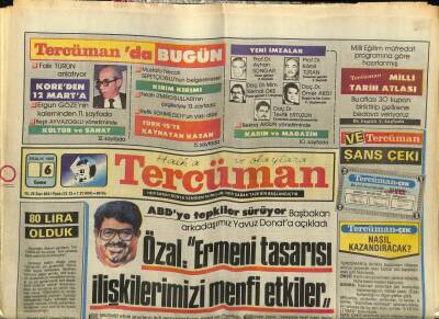 Tercüman Gazetesi 6 Aralık 1985 - Doğum Günü Hediyesi GZ54747 - 1