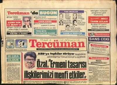 Tercüman Gazetesi 6 Aralık 1985 - Perran Kutman Sıkılgan Mı Sıkılgan - Kansere İlk Darbe GZ118707 - 1
