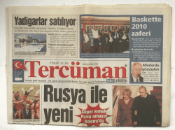 Tercüman Gazetesi 6 Aralık 2004 - Süper Konuk Putin Nihayet Ankarada GZ5829 - 2