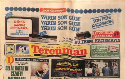 Tercüman Gazetesi 6 Ekim 1985 - Doğum Günü Hediyesi GZ55091 - 1