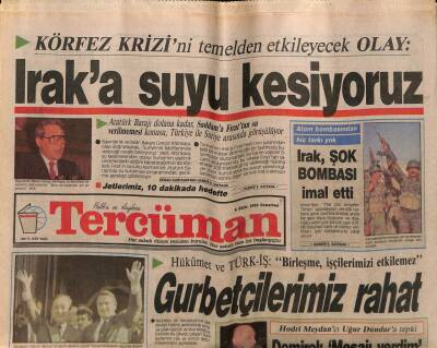 Tercüman Gazetesi 6 Ekim 1990 - Özalın Amigo Birol İle Spor Sohbeti GZ93479 - 1