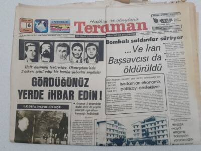 Tercüman Gazetesi - 6 Eylül 1981 - Nükhet Duru İzmir Fuarını Şenlendirecek, İran Başsavcısı Öldürüldü GZ112701 - 1