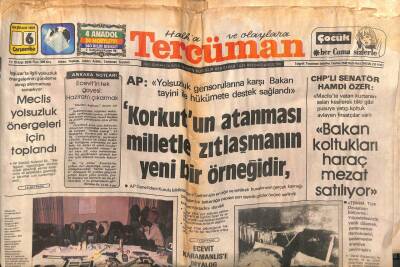 Tercüman Gazetesi 6 Haziran 1979 - APKorkutun Atanması Milletle Zıtlaşmanın Yeni Bir Örneğidir GZ103816 - 2