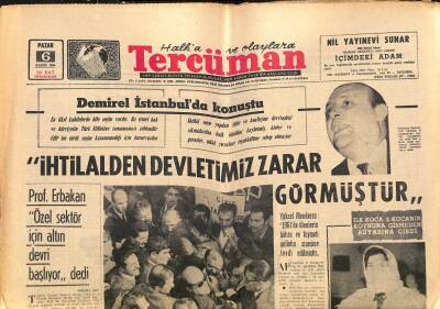 Tercüman Gazetesi 6 Kasım 1966 - Kızılayda İşçiler Yarın Grev Yapıyor - Demirel İstanbulda Konuştu GZ123567 - 1