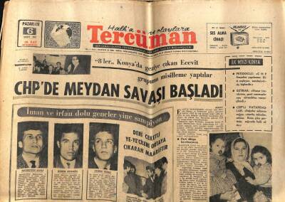 Tercüman Gazetesi 6 Mart 1967 - CHPde Meydan Savaşı Başladı GZ54218 - 1