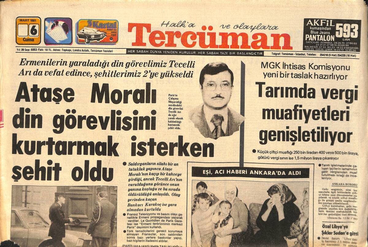 Tercüman Gazetesi 6 Mart 1981 - Eczacıbaşı 5.Şampiyonlukla Rekorunu Yeniledi GZ159159 - 1
