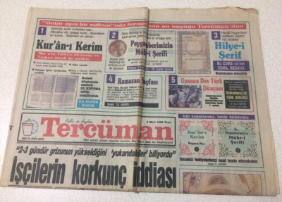Tercüman Gazetesi 6 Mart 1992 - Ermeniler Bushu Köşeye Sıkıştırdı - GZ15213 - 2