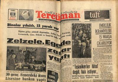 Tercüman Gazetesi 6 Mayıs 1966 - Genel Müdüre Kızan 600 İşçi Ocağa İnmedi GZ68669 - 2
