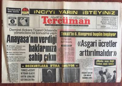 Tercüman Gazetesi 6 Mayıs 1974 - Türkeş, Ecevit İktidarı Ülkeyi Zor Günlere Götürecektir GZ11553 - 2