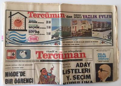 Tercüman Gazetesi 6 Mayıs 1977 - Seçime 30 Gün Kala Aday Listeleri Y.Seçim Kuruluna Verildi GZ10799 - 1