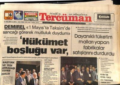 Tercüman Gazetesi 6 Mayıs 1979 - 40 Bin Ton Ata Tankerinde Yangın Çıktı GZ85736 - 1