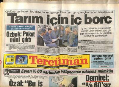 Tercüman Gazetesi 6 Mayıs 1987 - Doğum Günü Hediyesi GZ53972 - 1