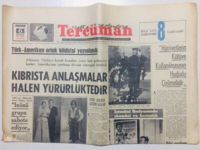 Tercüman Gazetesi 6 Nisan 1967 - Kıbrısta Anlaşmalar Halen Yürürlükte GZ53392 - 1