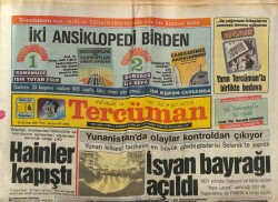 Tercüman Gazetesi 6 Nisan 1987 - Yunan Kilisesi Tarihinin En Büyük Gövde Gösterisi Selanikte Yapıldı GZ65044 - 1