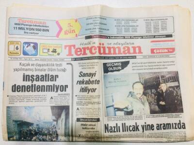 Tercüman Gazetesi 6 Ocak 1983 - Doğum Günü Hediyesi GZ53640 - 1