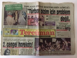 Tercüman Gazetesi 6 Ocak 1987 - Üniversitelere Türban Yasağı Geliyor GZ10746 - 1