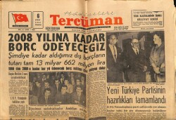 Tercüman Gazetesi 6 Şubat 1961 - Yeni Türkiye Partisinin Hazırlıkları Tamamlandı GZ67587 - 1
