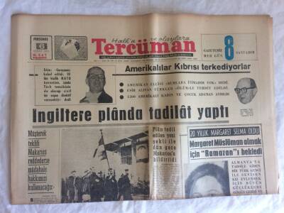 Tercüman Gazetesi 6 Şubat 1964 - Amerikalılar Kıbrısı Terkediyorlar GZ73618 - 1