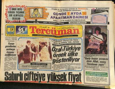 Tercüman Gazetesi 7 Ağustos 1985 - Özal Türkiye Örnek Ülke Gösteriliyor GZ118053 - 1