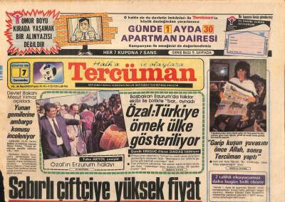 Tercüman Gazetesi 7 Ağustos 1985 - Özal Türkiye Örnek Ülke Gösteriliyor GZ91026 - 1