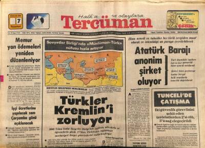 Tercüman Gazetesi 7 Aralık 1981 - Türkler Kremlini Zorluyor GZ64538 - 2
