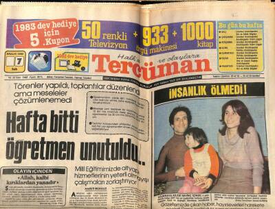 Tercüman Gazetesi 7 Aralık 1982 - İmar Affı Danışma Meclisinde Ele Alınıyor, Kaçak Yapılar İçin Ceza GZ53849 - 1