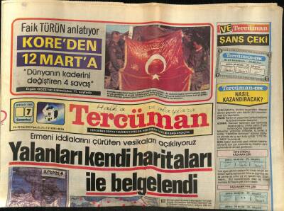 Tercüman Gazetesi 7 Aralık 1985 - Halefoğlu , Ermeni Tasarısı Konusunu Shultzla Görüşecek GZ67304 - 1