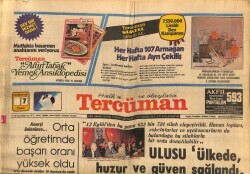 Tercüman Gazetesi 7 Haziran 1981 - Tümkan , Selanikten Getirdiği Anahtarı Atanın Ankaradaki Evine Koydu !.. GZ70007 - 2