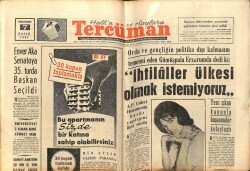 Tercüman Gazetesi 7 Kasım 1963 - Enver Aka Senatoya 35. Turda Başkan Seçildi GZ67631 - 2