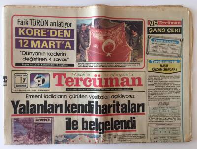 Tercüman Gazetesi 7 Kasım 1985 - Avrupa Ve ABDdeki Ermeni Baskısından Sonra Sıra Atinada GZ10847 - 2
