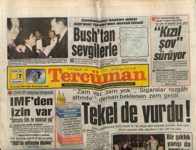 Tercüman Gazetesi 7 Kasım 1988 - IMFden İzin Var,Borcunu Öde,Ne Yaparsan Yap GZ61575 - 1