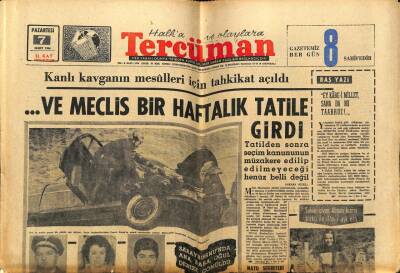 Tercüman Gazetesi 7 Mart 1966 - Beşiktaş Göztepe Engelini Güçlükle Aştı 2-1 GZ54767 - 1