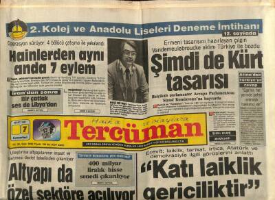 Tercüman Gazetesi 7 Mart 1987 - Yerleri Kirletene 500 Dolar Ceza ! GZ70310 - 1