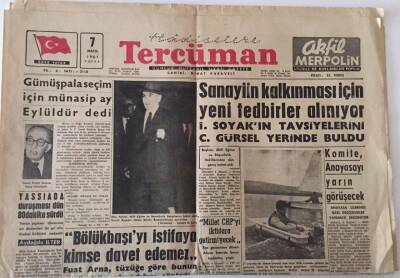 Tercüman Gazetesi 7 Mayıs 1961 - Sanayinin Kalkınması İçin Yeni Tedbirler Alınıyor GZ25138 - 1