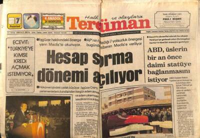 Tercüman Gazetesi 7 Mayıs 1979 - ABD , Üslerin Bir An Önce Daimi Statüye Bağlanmasını İstiyor GZ79391 - 1