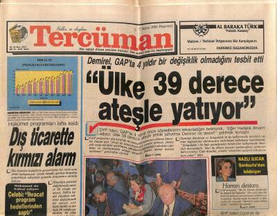 Tercüman Gazetesi 7 Mayıs 1990 - KKTCde Eroğlunun Zaferi - Irakla Anlaşma Sağlanamıyor GZ118033 - 1