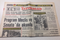 Tercüman Gazetesi 7 Nisan 1975 - Program Meclis Ve Senatoda Okundu - GZ15348 - 1