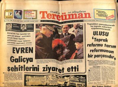 Tercüman Gazetesi 7 Nisan 1982 - Münir Özkulun Kendini Seyirciden Uzak Tutmaya Hakkı Yoktur GZ54250 - 1