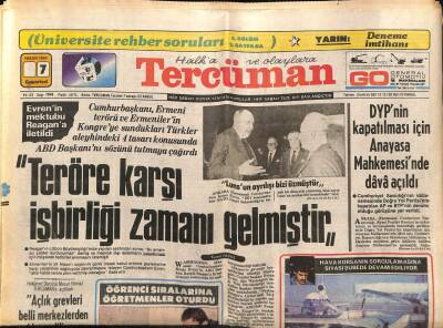 Tercüman Gazetesi 7 Nisan 1984 - Doğum Günü Hediyesi 1984 - Nükleer Santral İçin Karar 15 Gün Uzayacak,Ajda Pekkan, Gecede 1,5 Milyon Bana Az GZ54402 - 1