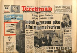 Tercüman Gazetesi 7 Ocak 1963 - İnönü Arzusuna Göre Affa İstikamet Veriyor GZ67554 - 1