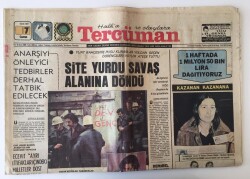 Tercüman Gazetesi 7 Ocak 1977 - Fırtına Deprem Bölgesinde Çadırları Söktü GZ10792 - 2