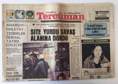 Tercüman Gazetesi 7 Ocak 1977 - Fırtına Deprem Bölgesinde Çadırları Söktü GZ10792 - 2