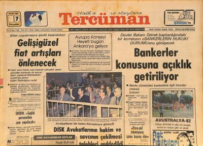 Tercüman Gazetesi 7 Ocak 1982 - Neriman Köksal İle Çolpan İlhan da Bir Zamanlar Gözdeydi - Bankerler Konusuna Açıklık Getiriliyor GZ126572 - 1